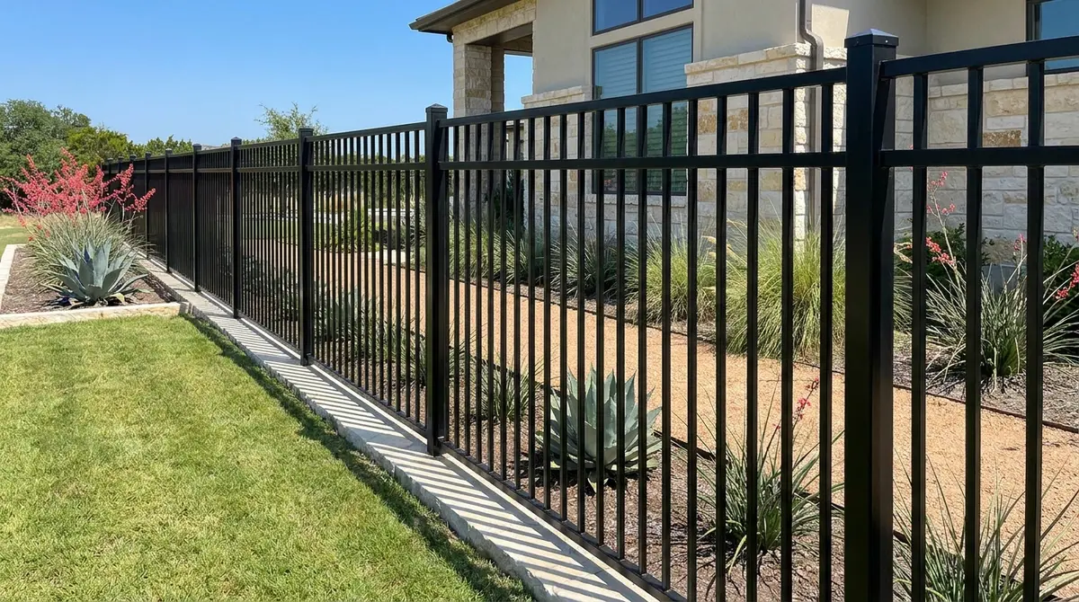 Metal fence installation